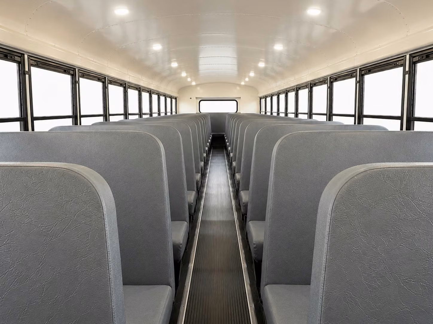 school bus inside