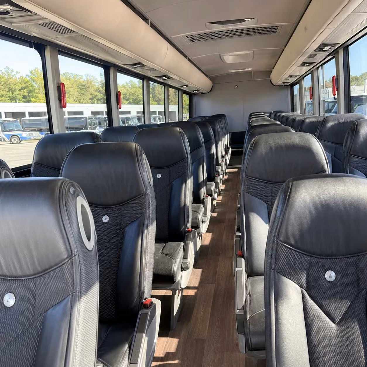 sioux falls charter bus rental interior